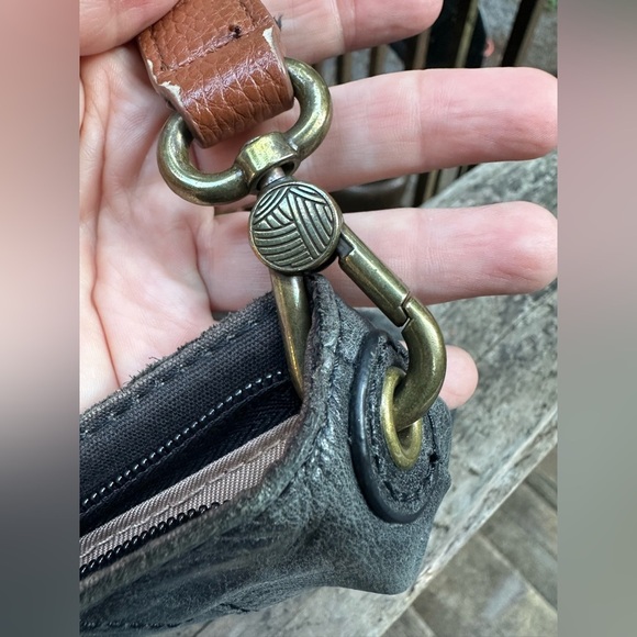 THE SAK Black Indio Shoulder Bag W/ Pebbled Vintage Style Leather Western Hobo - Picture 8 of 11